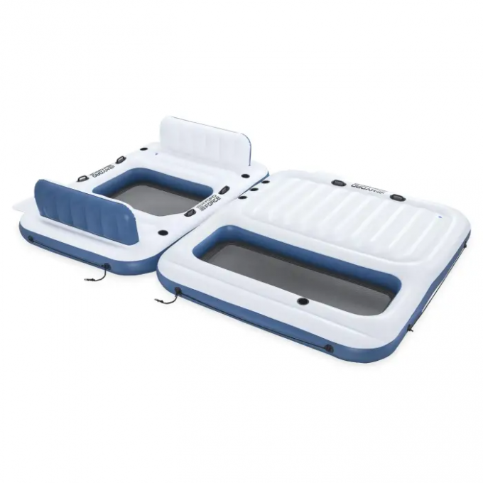 Надувной матрас-остров BESTWAY для плавания двойной 269х182х67см+268х234х30см 43964 BW